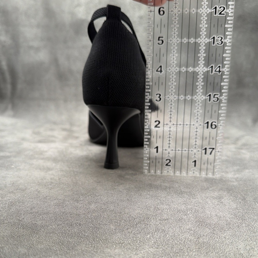 Vivaia Arabella Pointed Toe Mid Heels In Black Size 11 - Picture 10 of 10